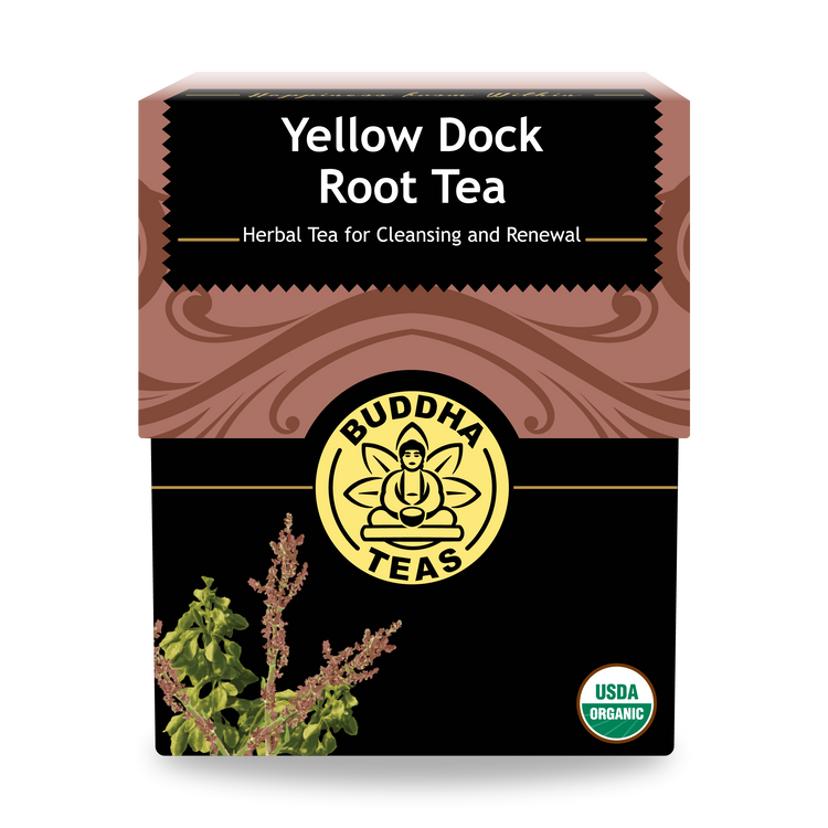 Buddha Teas Yellow Dock Root Tea - front view