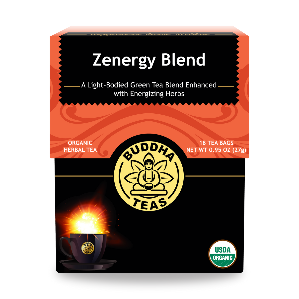Buddha Teas Zenergy Blend - front view