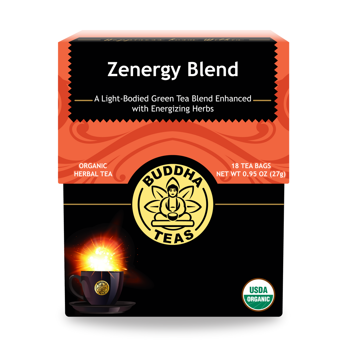 Buddha Teas Zenergy Blend - front view