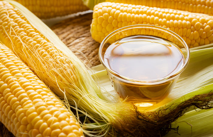 Corn on the cob and corn silk