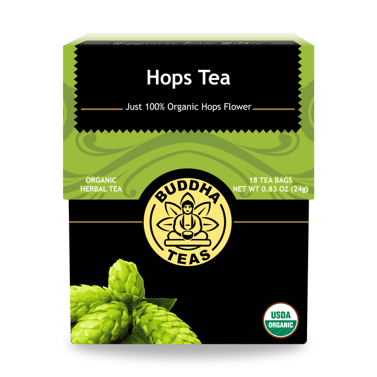 Buddha Teas Hops Tea - front view